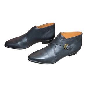 90s Vintage ETIENNE AIGNER Black Whitchy Boots size 8 Narrow